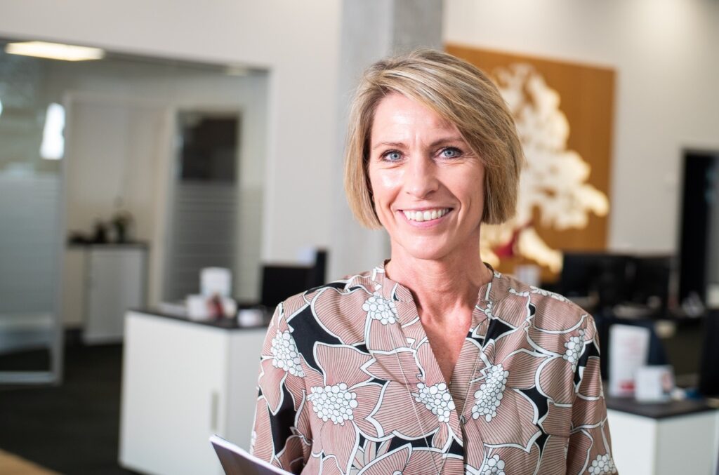 Lotte Hald, rådgiver i Middelfart Sparekasse i Horsens