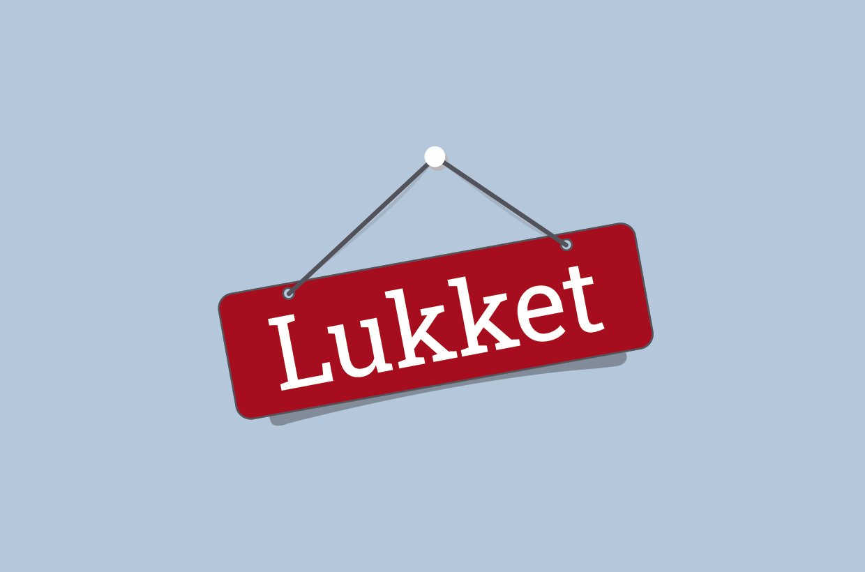 Lukkedage i foråret 2025