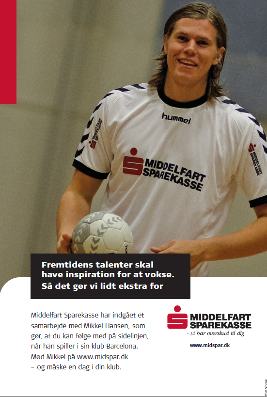 Middelfart Sparekasse har samarbejdet med Mikkel Hansen i mange år, og det fortsætter, når håndboldikonet drager på foredragsturné.