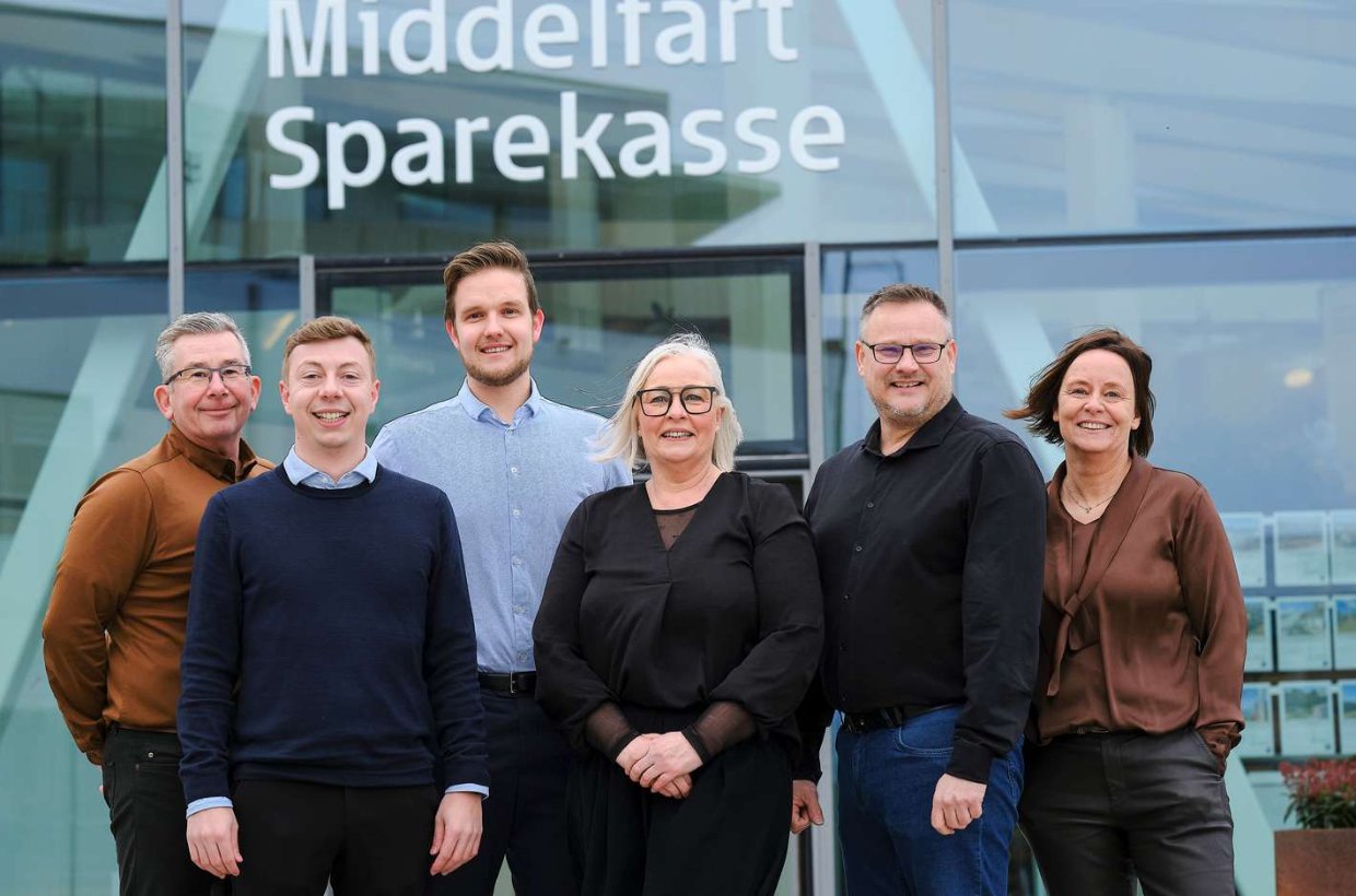 Middelfart Sparekasse i Herning - holdet i februar