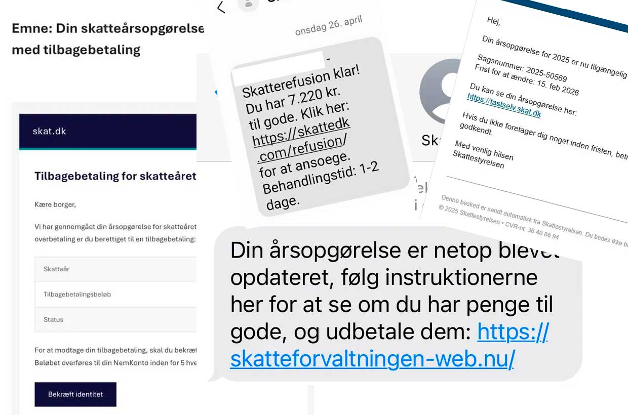 Svindlere udnytter årsopgørelsen