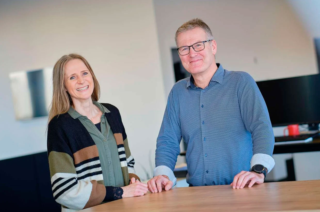Lisette Bertram Krarup og Kent Lindberg Øgendahl, rådgivere i Middelfart Sparekasse i Esbjerg