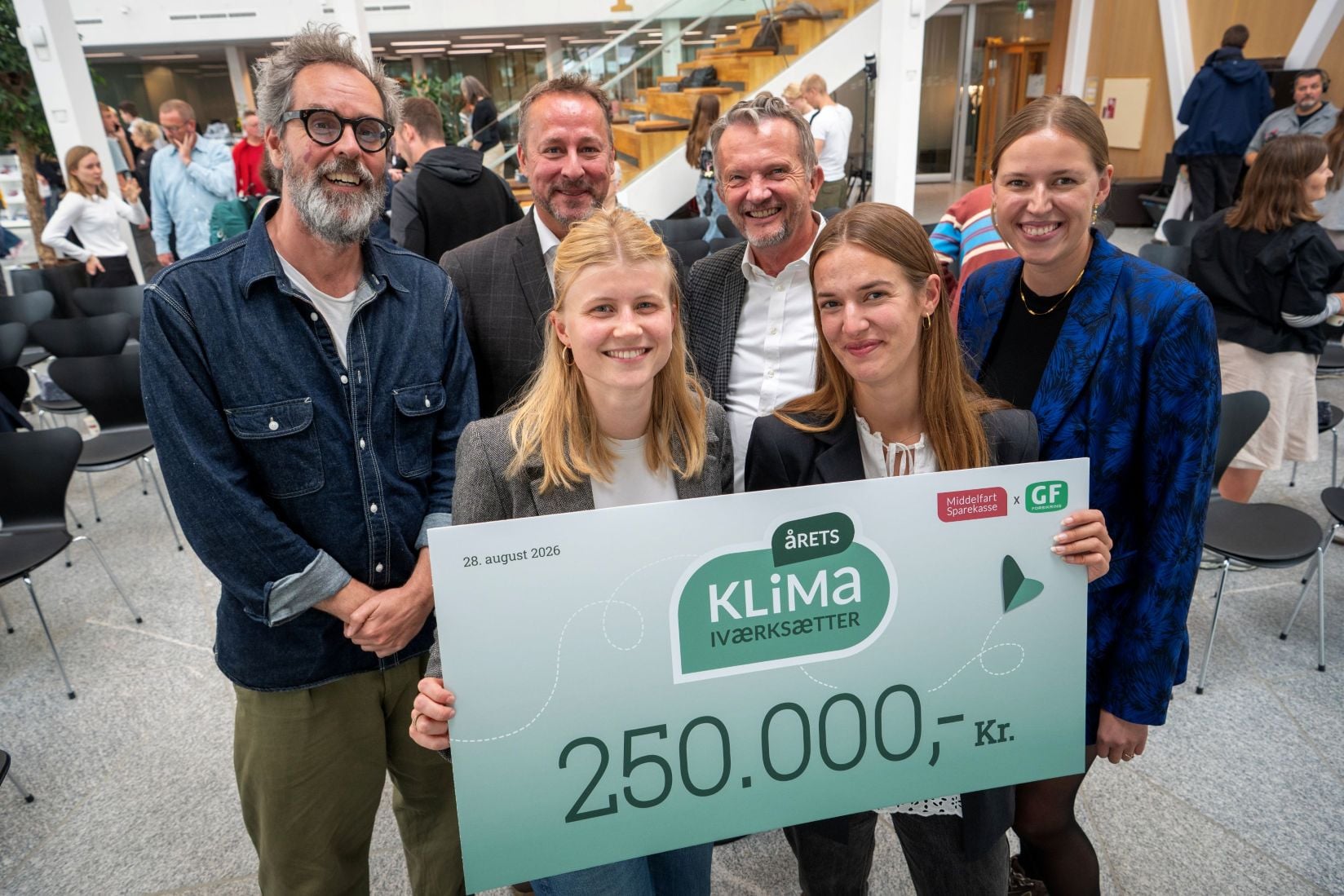 Middelfart Sparekasse og GF Forsikring har kåret Årets Klimaiværksætter 2026, og vinderen blev virksomheden circrete.